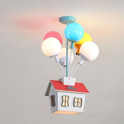 Lámpara infantil Balloon House – LED mágica para dormitorios de niños con diseño exclusivo y globos coloridos Lámpara infantil Balloon House – LED mágica para dormitorios de niños con diseño exclusivo y globos coloridos