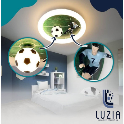 Lámpara infantil Seven – Lámpara LED de fútbol para niños con diseño exclusivo de jugador número 7 Lámpara infantil Seven – Lámpara LED de fútbol para niños con diseño exclusivo de jugador número 7